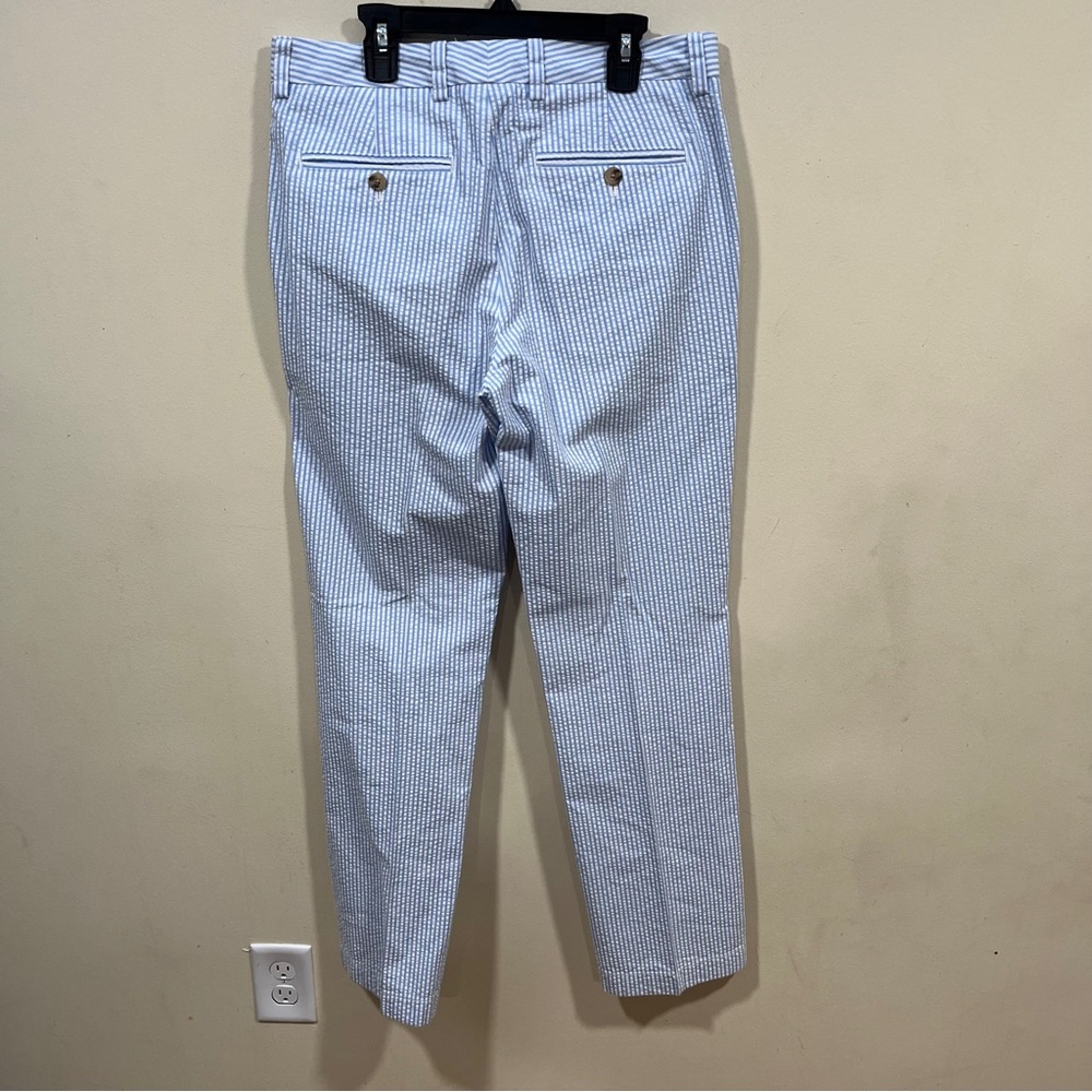 Vineyard Vines Blue and White Pinstriped Slim Fit breaker Pants 30X32 - Picture 6 of 8